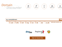 Tablet Screenshot of domaindiscounter.com